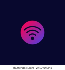 Wireless signal Wifi glyph icon,Transmitter sign vector graphics, a pictogram isolated on a white background. Suitable for Web Page, Mobile App, UI, UX and GUI design. eps 10.