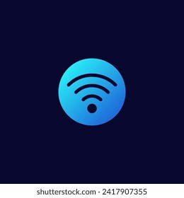 Wireless signal Wifi glyph icon,Transmitter sign vector graphics, a pictogram isolated on a white background. Suitable for Web Page, Mobile App, UI, UX and GUI design. eps 10.