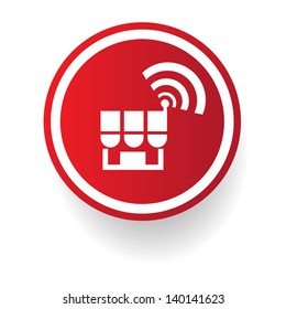 Wireless sign,vector