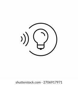 Vector inteligente inalámbrico de la muestra del icono de la iluminación