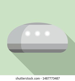 Wireless smart speaker icon. Flat illustration of wireless smart speaker vector icon for web design