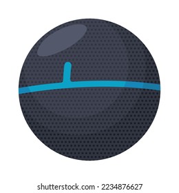Icono de altavoz inteligente inalámbrico. Sistema musical de diseño moderno. Dispositivo digital de voz con conexión a Internet a distancia. Dispositivo con interfaz de control de voz para el hogar inteligente