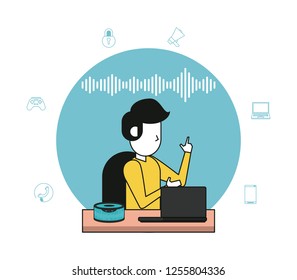 wireless speaker and computer technological