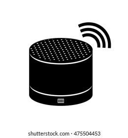 Wireless Speaker Icon, Vector Illustration.