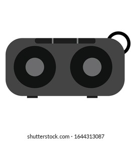 wireless speaker simple clip art vector 