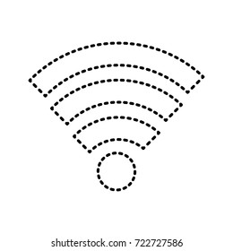 wireless sticker  vector illustration
