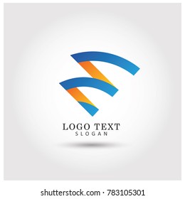 Wireless Symbol & Icon Logo Vector Template