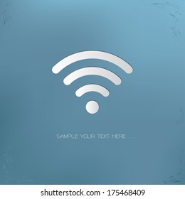Wireless symbol,vector