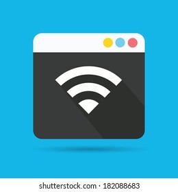 Wireless symbol,vector