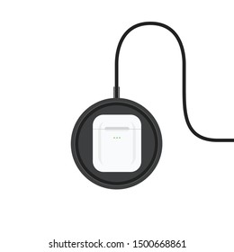 Wireless Technology Charging Vector Illustration Background