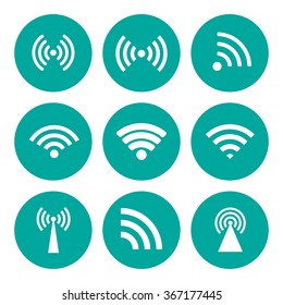 Wireless technology. Flat design style eps 10