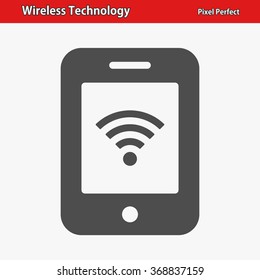 Wireless Technology Icon. Professional, pixel perfect icons optimized for both large and small resolutions. EPS 8 format.