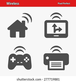 Wireless Technology Icons. Professional, pixel perfect icons optimized for both large and small resolutions. EPS 8 format. Designed at 32 x 32 pixels.