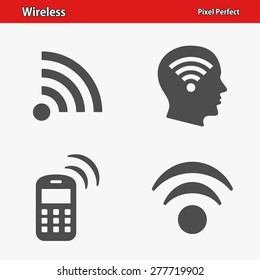 Wireless Technology Icons. Professional, pixel perfect icons optimized for both large and small resolutions. EPS 8 format. Designed at 32 x 32 pixels.