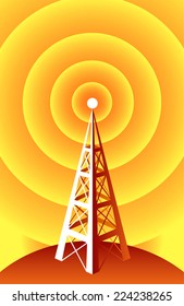 Wireless Technology radio tower.