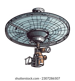 Wireless technology sends radio waves from satellite isolated