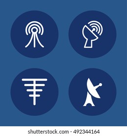 Wireless and telecommunication icons