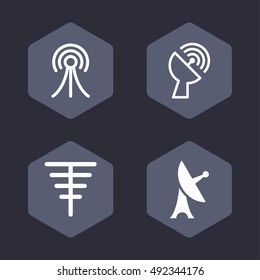 Wireless and telecommunication vector graphic