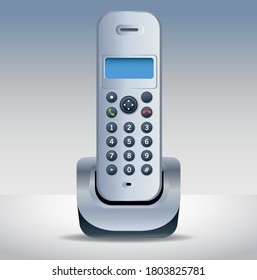 Symbol für drahtlose Telefonzentrale, Vektorgrafik-Design