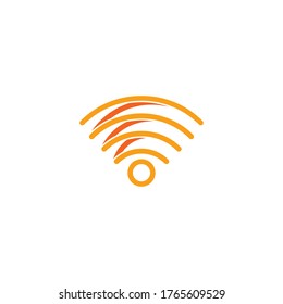 Wireless tower logo illustration vector icon flat design