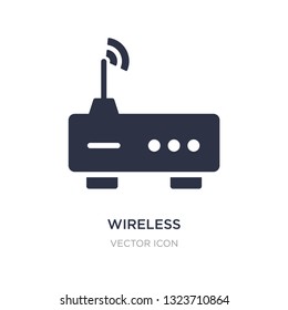 wireless transmitter icon on white background. Simple element illustration from Technology concept. wireless transmitter sign icon symbol design.