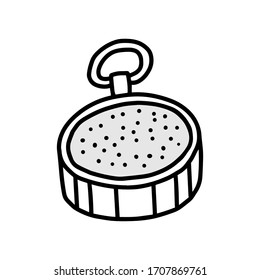 Wireless usb gadget doodle icon in cartoon style sketch hand drawn object