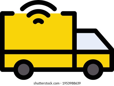wireless vector colour line icon