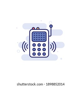 Wireless vector filled outline icon style illustration. EPS 10 file 