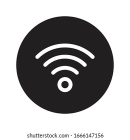 wireless vector glyph flat icon 