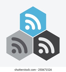Wireless vector icon.
