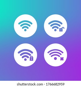 Wireless vector icon. Basic icon. 