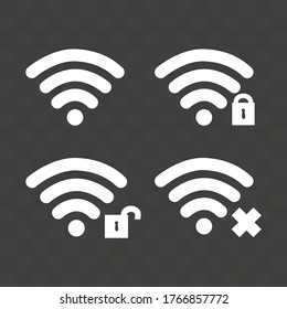 Wireless vector icon. Basic icon. 
