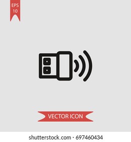 Wireless vector icon, illustration symbol