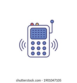 Ilustración de estilo de icono de vector inalámbrico. Archivo EPS 10