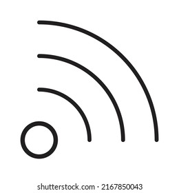 icono de vector inalámbrico para presentación de símbolos de sitio web