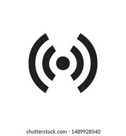 Wireless vector icon. WiFi signal symbol. Linear style sign for mobile concept and web design. Wireless symbol illustration. Pixel vector graphics - Vector.
