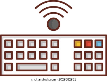 wireless Vector illustration on a transparent background. Premium quality symbols. Vector Line Flat color  icon for concept and graphic design.