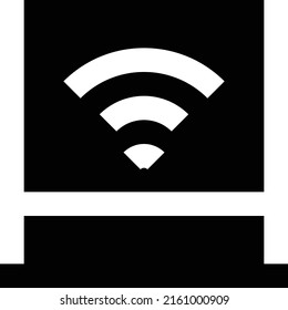 wireless Vector illustration on a transparent background. Premium quality symmbols. Glyphs vector icons for concept and graphic design. 
