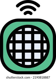 ilustración de vector inalámbrico en un fondo transparente.Símbolos de calidad premium.Iconos vectores de trazo para el diseño de concepto y gráfico.