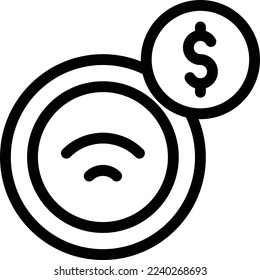 wireless Vector illustration on a transparent background. Premium quality symmbols. Thin line vector icons for concept and graphic design.