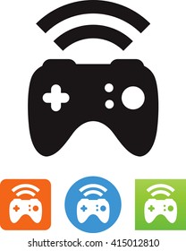 Wireless video game controller icon