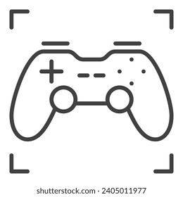Wireless Video Game Controller vector Gamepad concept icon or symbol in outline style