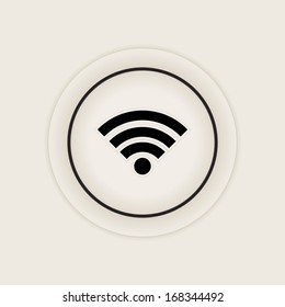 Wireless of wifi button sign (open wifi or wireless sign)