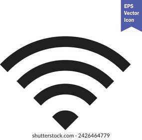  wireless Wi-Fi connectivity, including Wi-Fi signal symbols and an internet connection, that enable remote internet access. Wi-fi icon. Vector wi-fi signal black wireless ICON