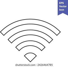  conectividad Wi-Fi inalámbrica, incluidos los símbolos de señal Wi-Fi y una conexión a Internet, que permiten el acceso remoto a Internet. Icono de Wi-Fi. ICONO inalámbrico negro de la señal wi-fi del vector