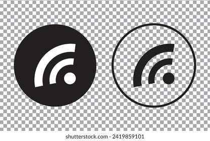 wireless and WIFI icon set. internet icon symbol sign collection, Wi-Fi signal vector icon, vector illustration