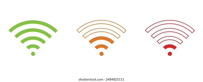 wireless and wifi icon set. internet icon symbol sign collection set, vector illustration