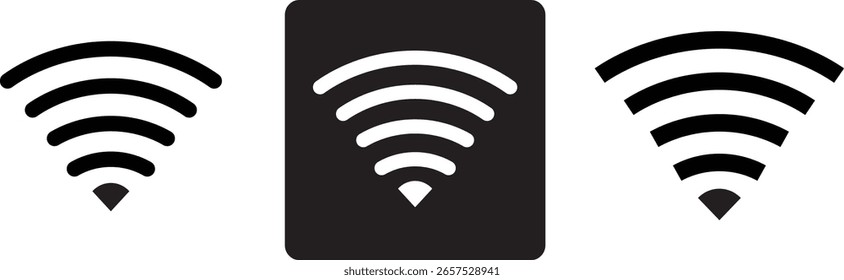 wireless e wifi icon set, internet vetor set, Tecnologia sem fio, Wireless icon vetor, internet icon sign template,
