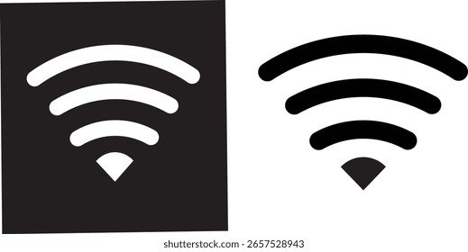 conjunto de íconos inalámbricos y wifi, conjunto de Vectores de Internet, Tecnología inalámbrica, Vector de íconos inalámbricos, Plantilla de signos de íconos de Internet,
