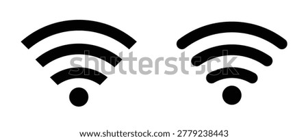 wireless and wifi icon set. Internet symbol. Network icon. Wifi symbol. vector illustration.	